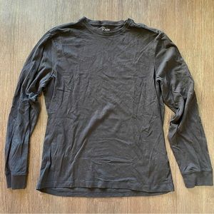 Black Large J. Crew Long-Sleeve Shirt